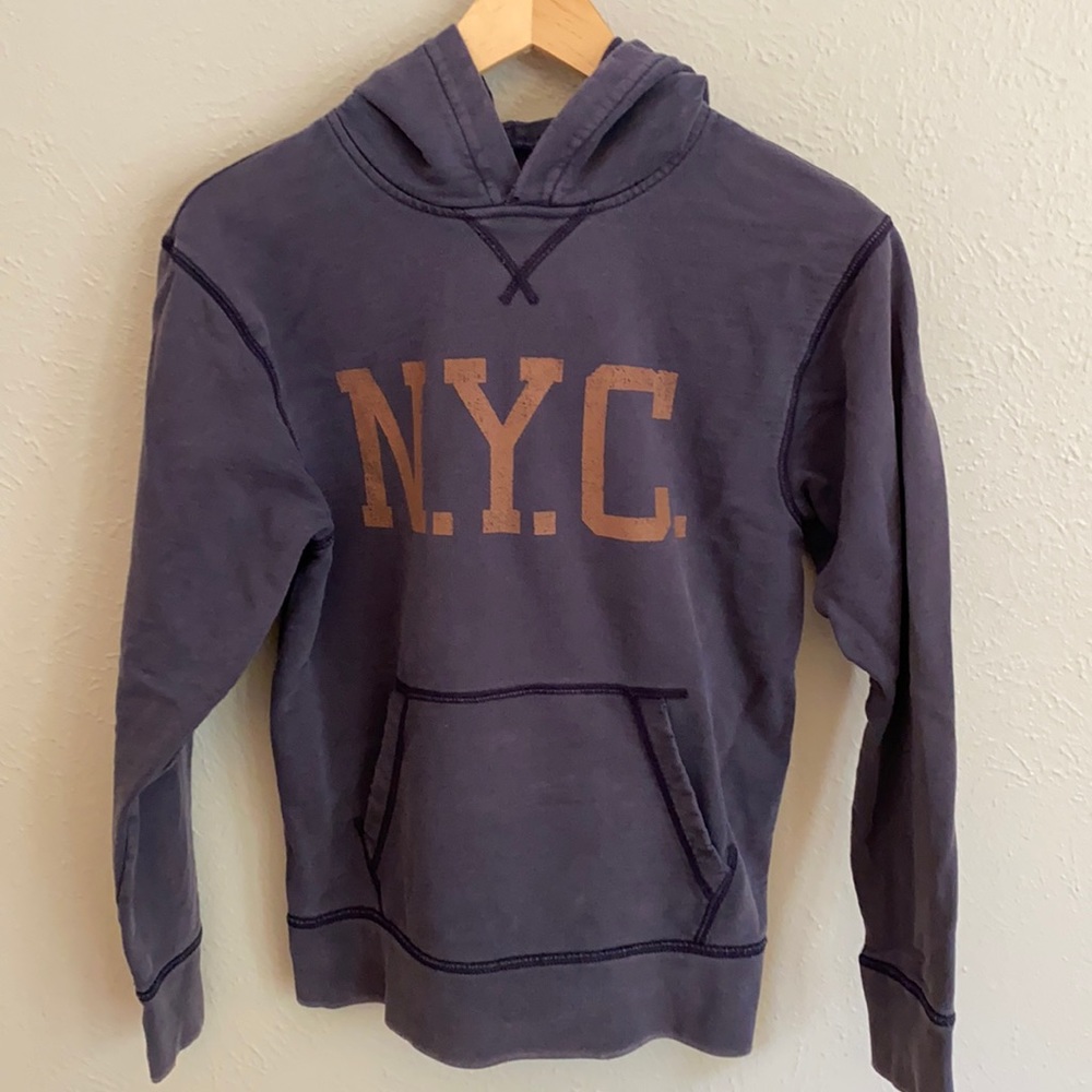Gap Kids Size XXL (14-16) NYC Hoodie. Blue.